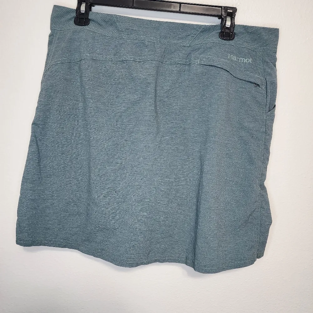 MARMOT blue Nylon Skort Lightweight Pockets Outdoors Athleisure Women's Size 10 - Image 3