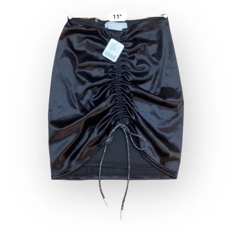 Urban Renewal NWT Parties Remnants Selma Asymmetric Ruched Mini Skirt Size S - Image 4