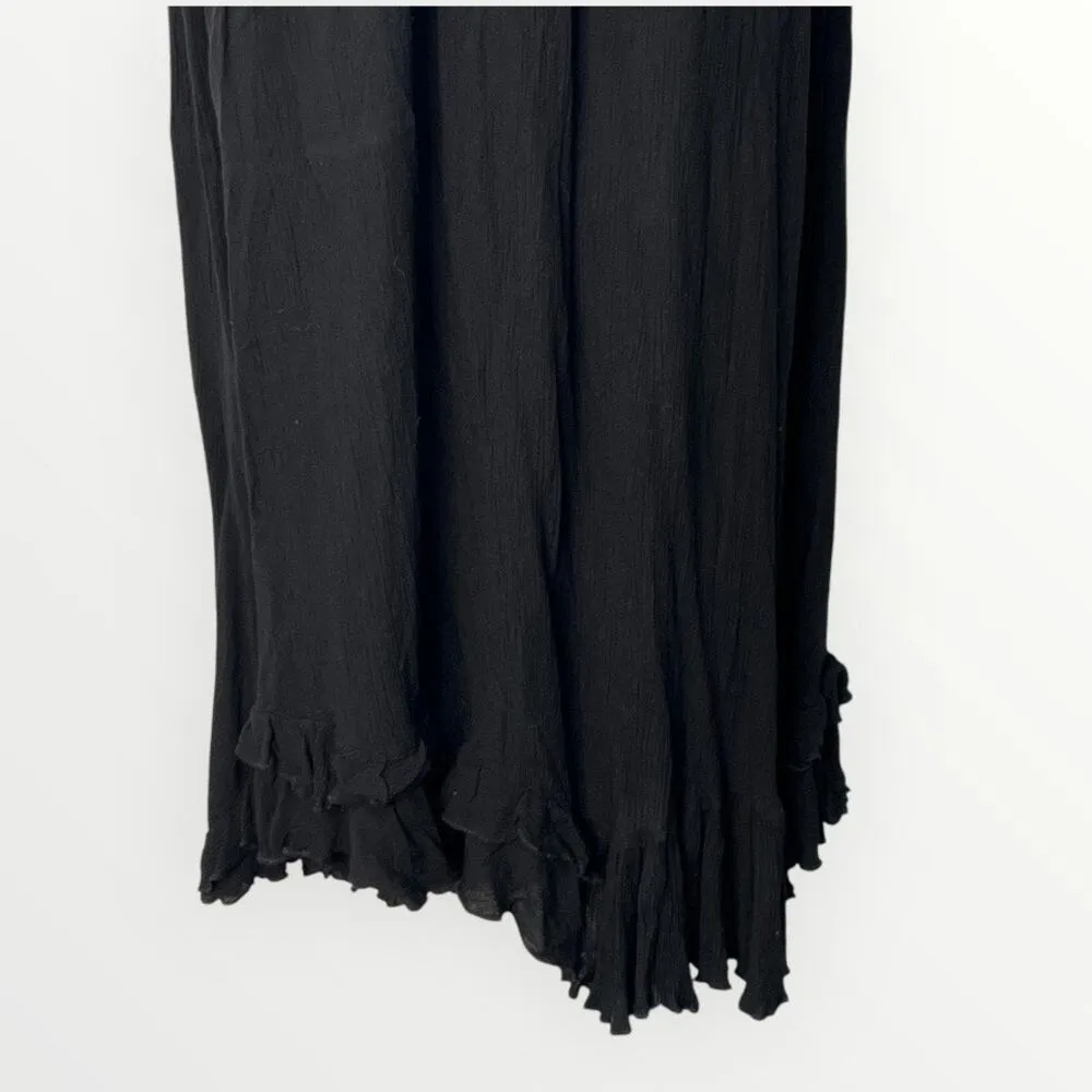 Free People Adella Corset Black Strapless Maxi Dress Boho Ruffle Size XS NWT - Image 6