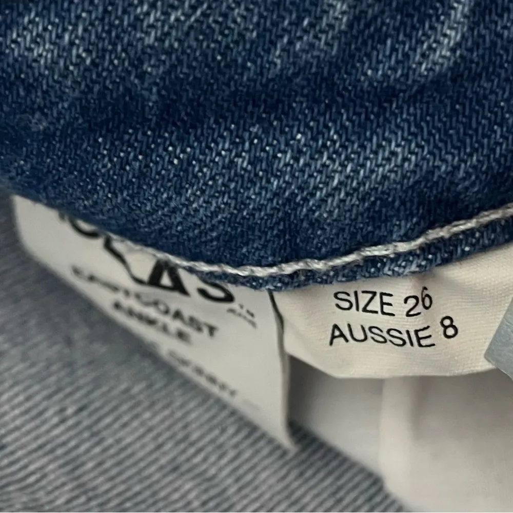 NWT Rollas 26” Eastcoast Ankle Misty Blue Organic High - Image 15