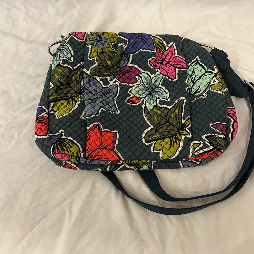 Vera Bradley Hadley Crossbody Handbag - Falling Flowers Print - Image 2