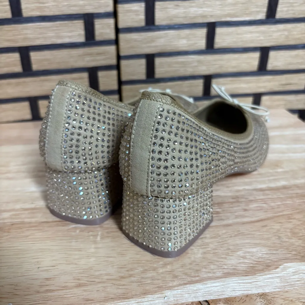 Cushionare Eiffel Gold‎ Studded Blingy Heels Size 7.5 - Image 8