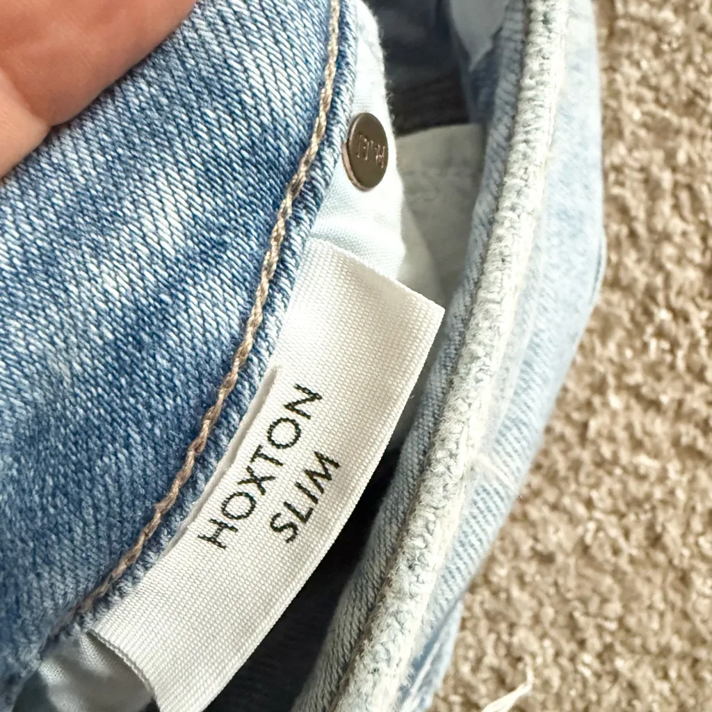 PAIGE Hoxton Slim Straight Leg Jeans in Light Wash Size 26 - Image 8