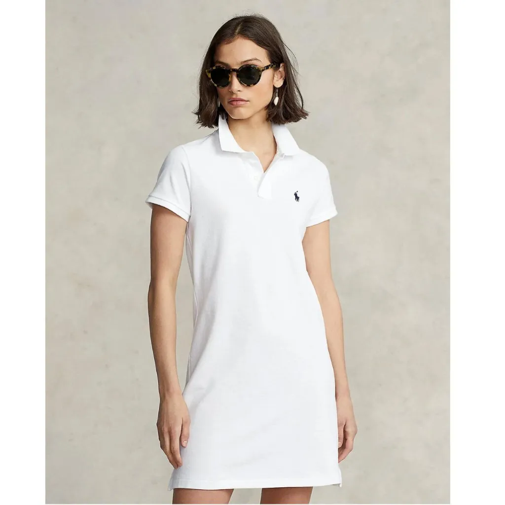 Polo Sport Cotton Polo Dress in White- L - Image 2