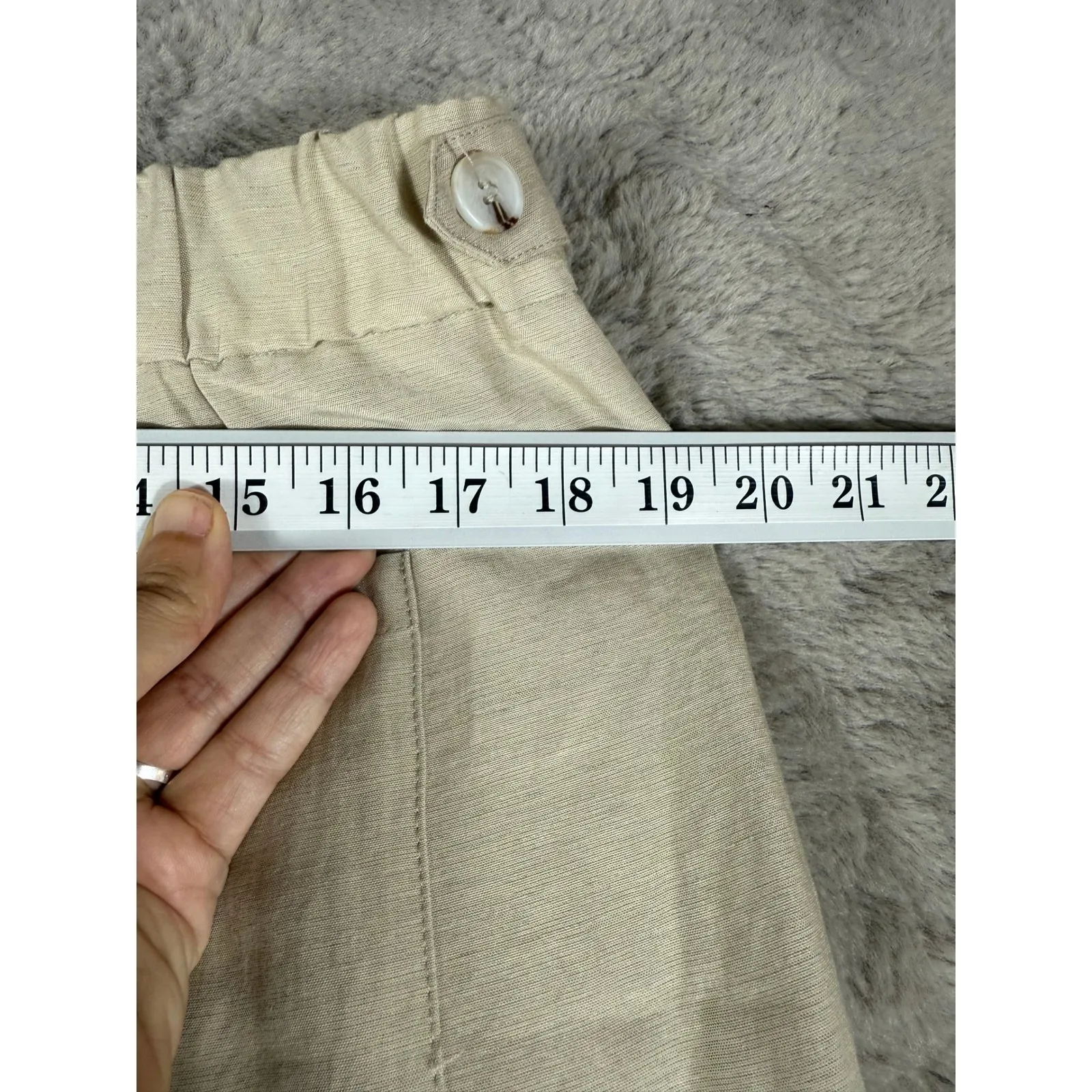 NWT Joie Wide Leg Pleated Pants Elastic Waist Career Casual Trousers Large linen - Image 6