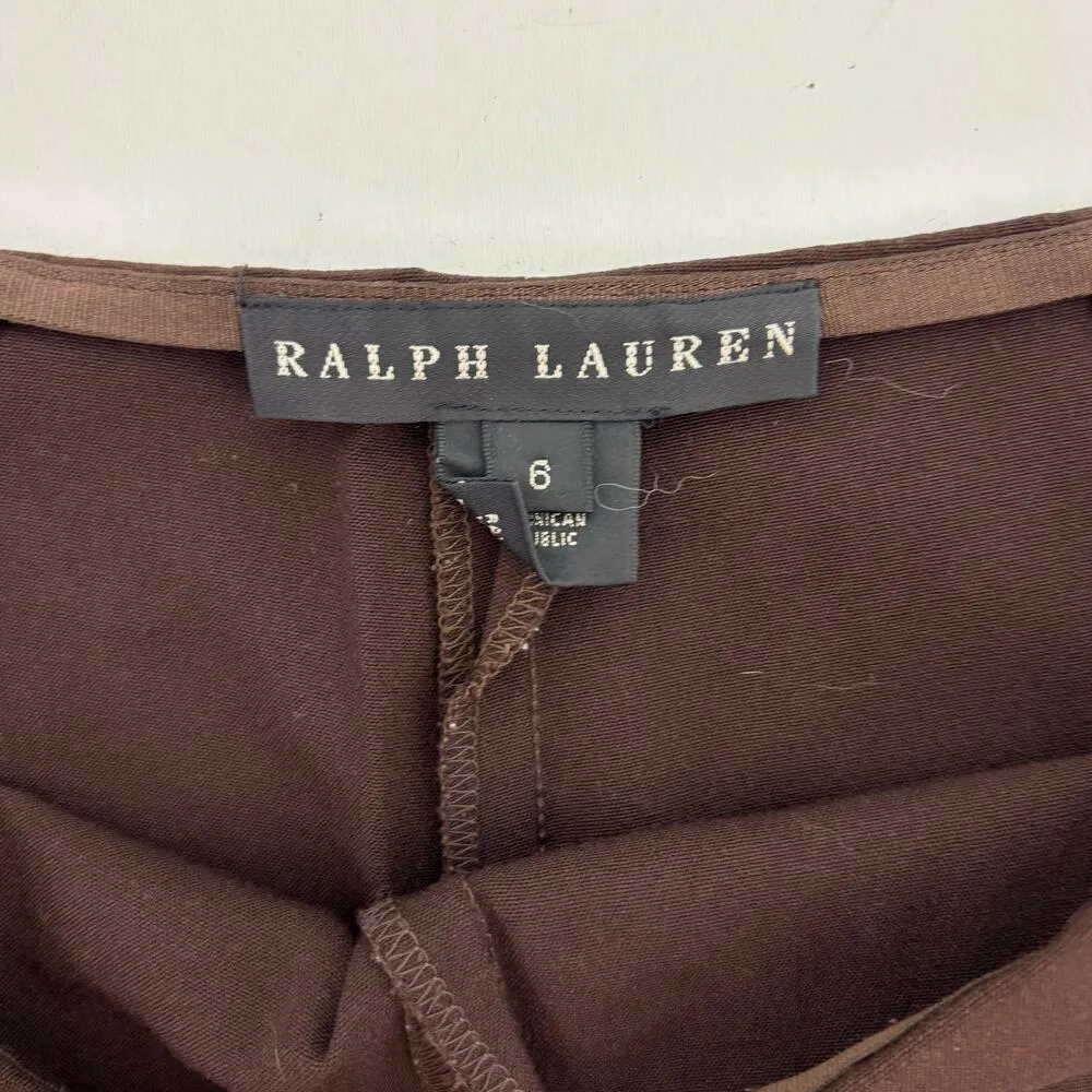 Ralph Lauren Vintage Black Label Wool Wide Leg Trouser Dark Brown 6 - Image 6