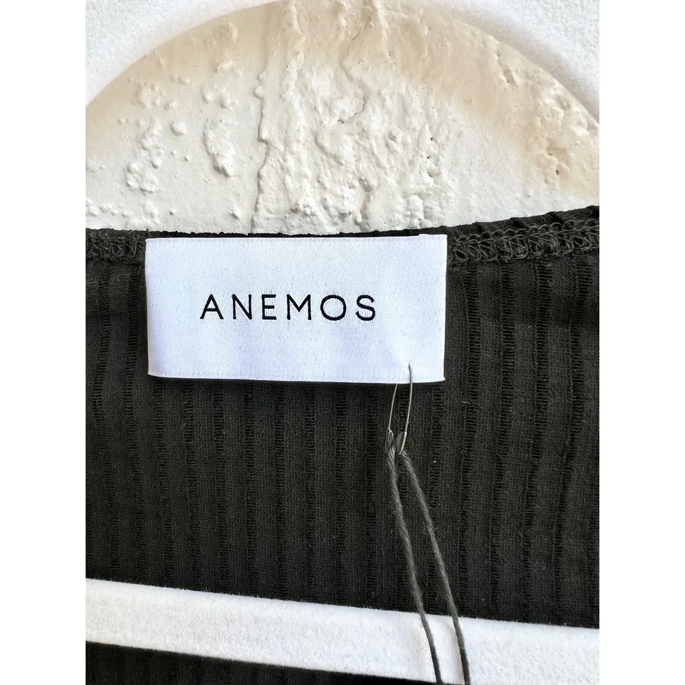 NWT Anemos The Ribbed Short Sleeve V - Image 5