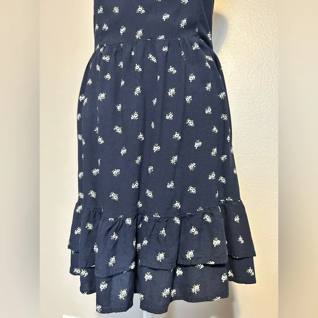 Hollister Navy Floral Summer Dress - Image 4