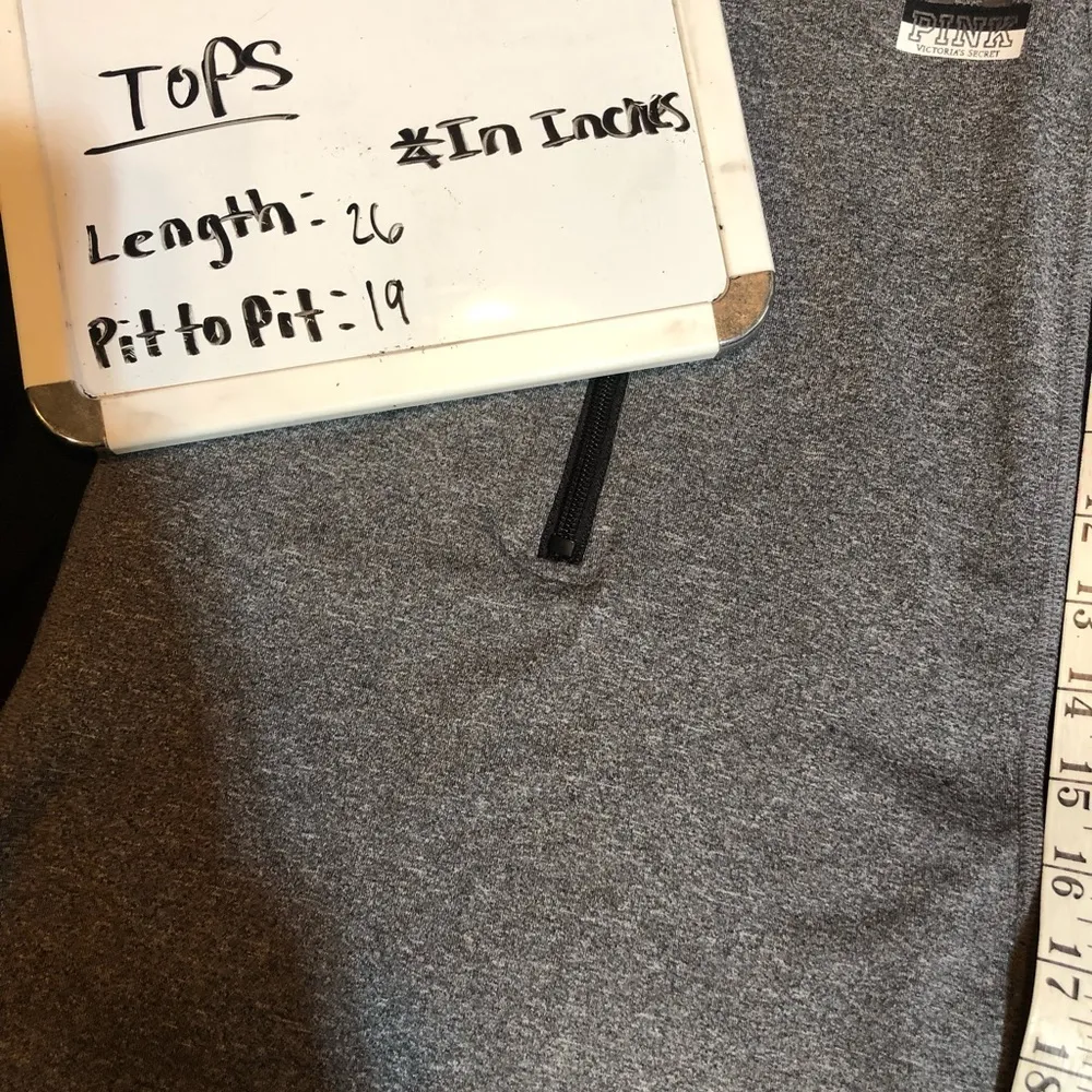 Victoria’s Secret pink sweatshirt gray and black size large ultimate top…​ - Image 6