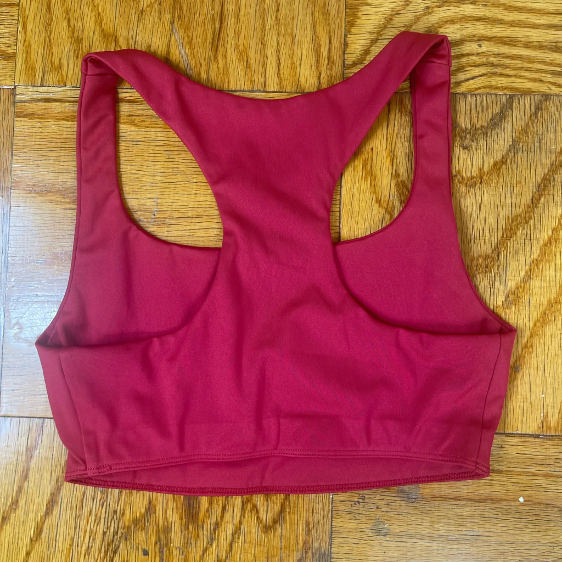 Reformation Burgundy Sports Bra - Image 3
