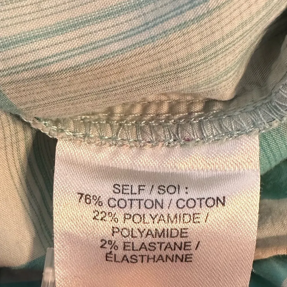 Tanya Taylor Mint Striped Fern Midi Dress size 6 Embroidered Eyelet Puff Sleeve - Image 12