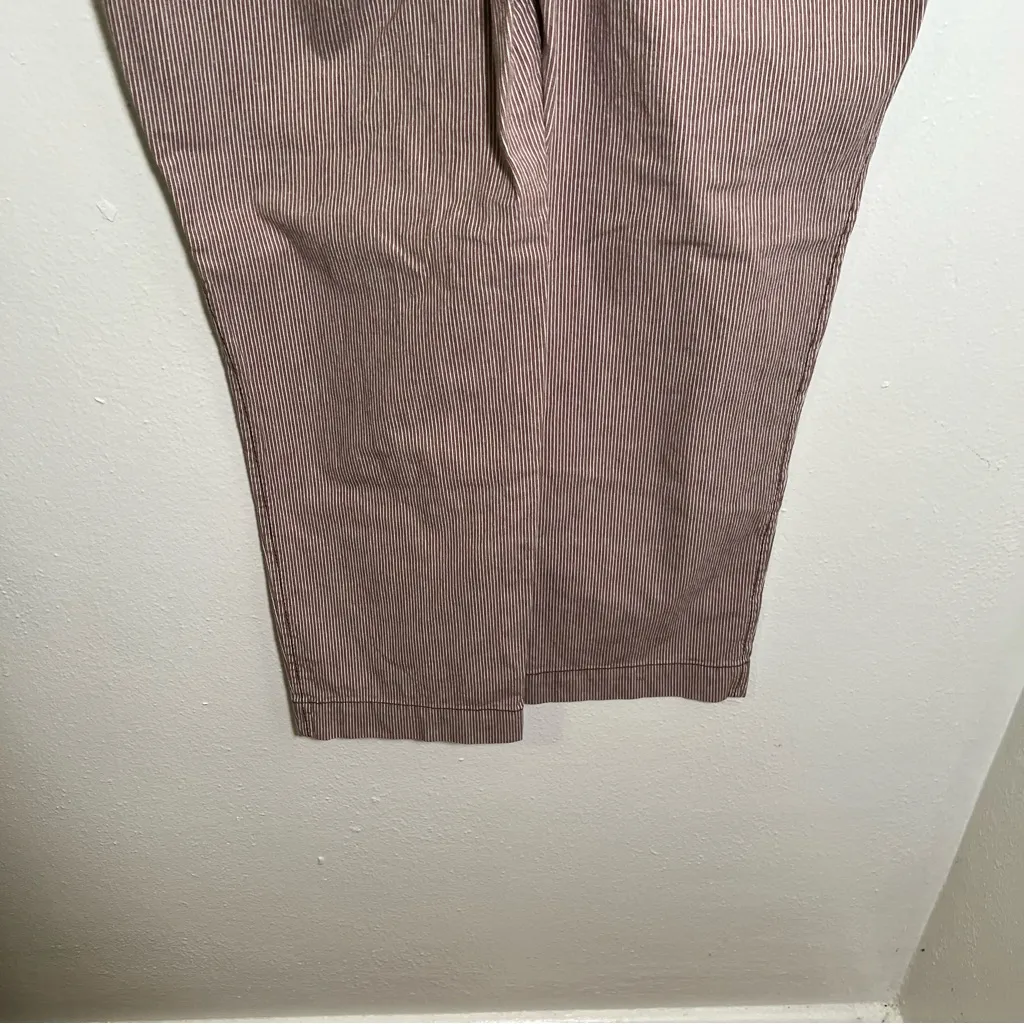 Loft Marisa Cropped Pant White Red Stripes 4 - Image 7