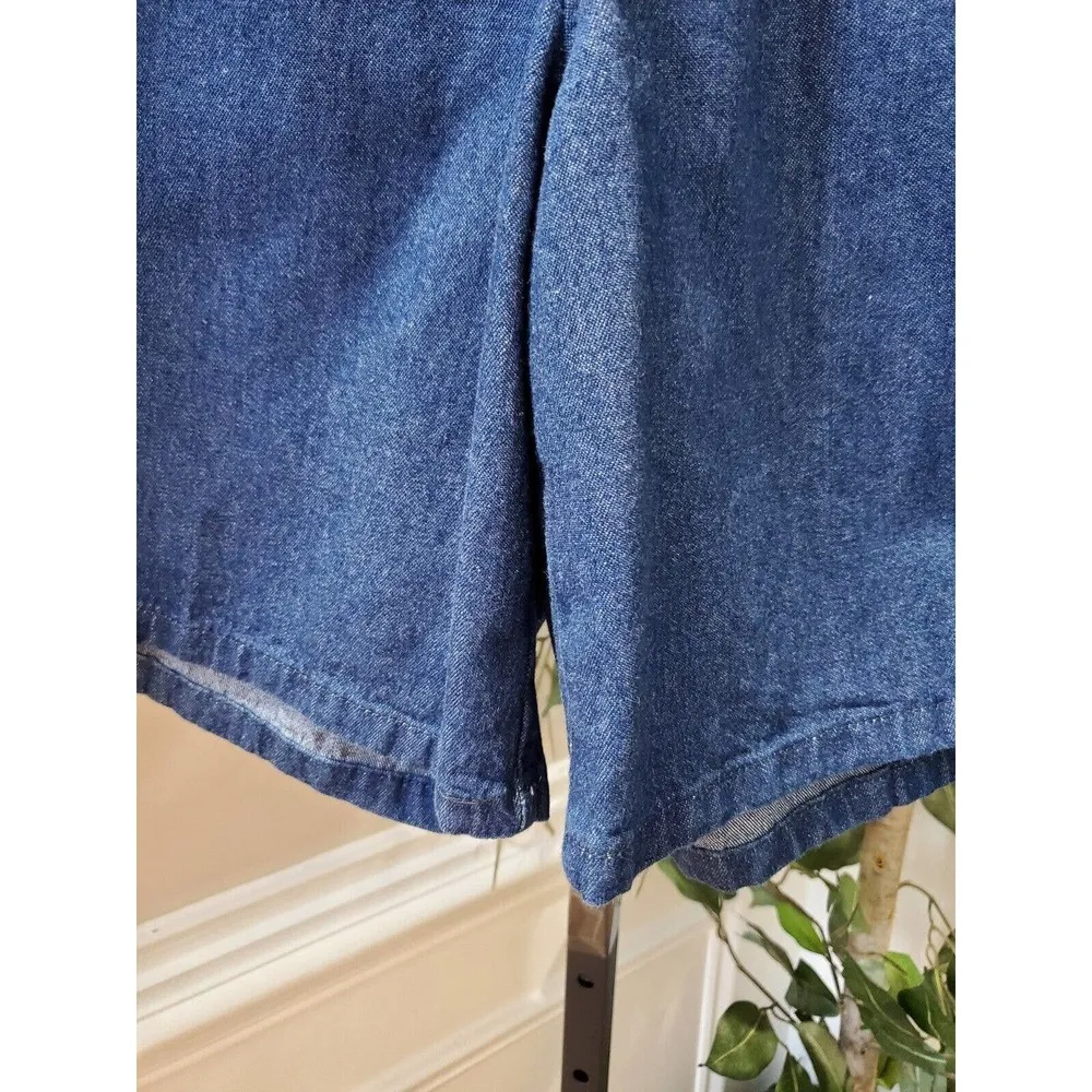 Chic Comfort Women's Blue Denim Cotton Mid Rise Casual Jeans Shorts Size 20W - Image 4