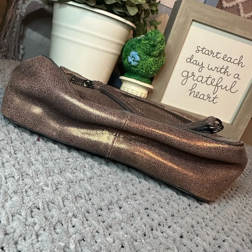 BCBG Maxazria Metallic Crossbody Purse - Image 5