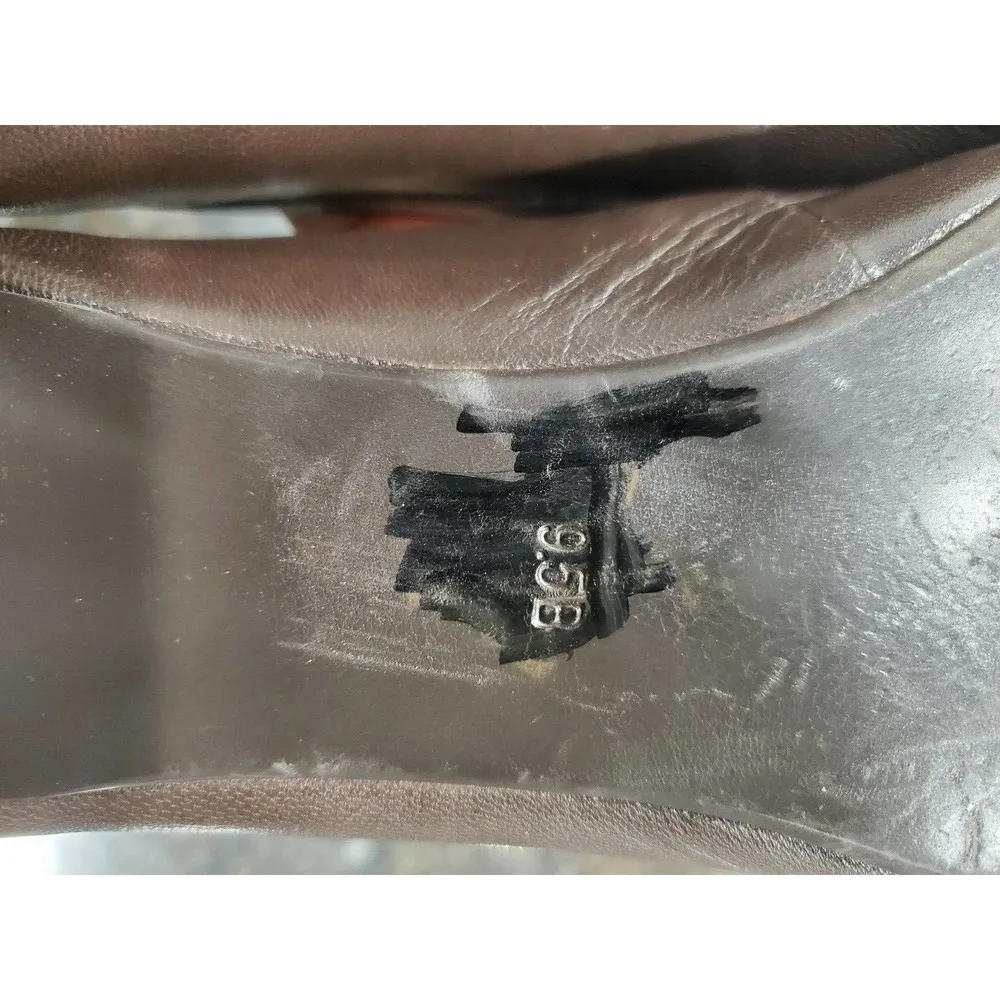 Lauren Ralph Lauren Women's Brown Leather Closed Toe Casual Flats Size US 9.5B - Image 12