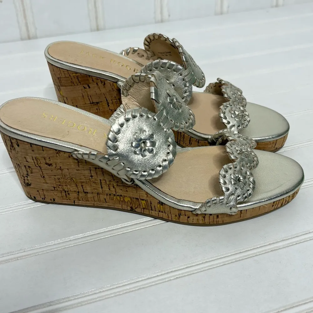 Jack Rogers Luccia Metailc Sandals with Braided Straps - Image 3