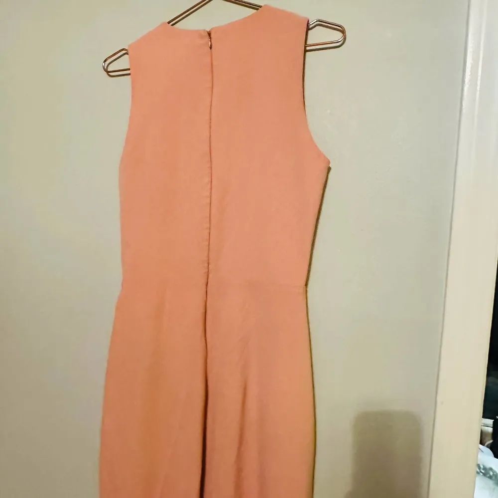 Parker Black Women's Pink Crepe Madeline Sleeveless Ruffle Gown Dress Size 10 - Image 13