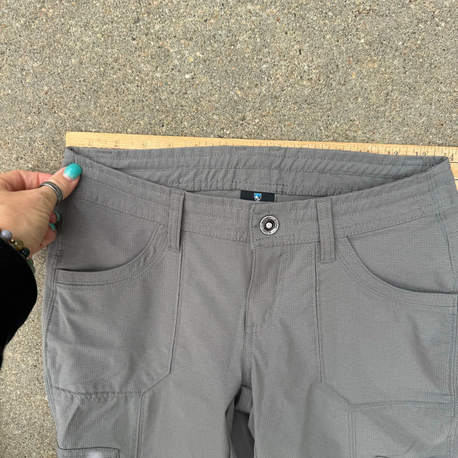 Kuhl Horizn Skinny Trail Hiking Pants Gray Size 2 Short Style 6276 - Image 7