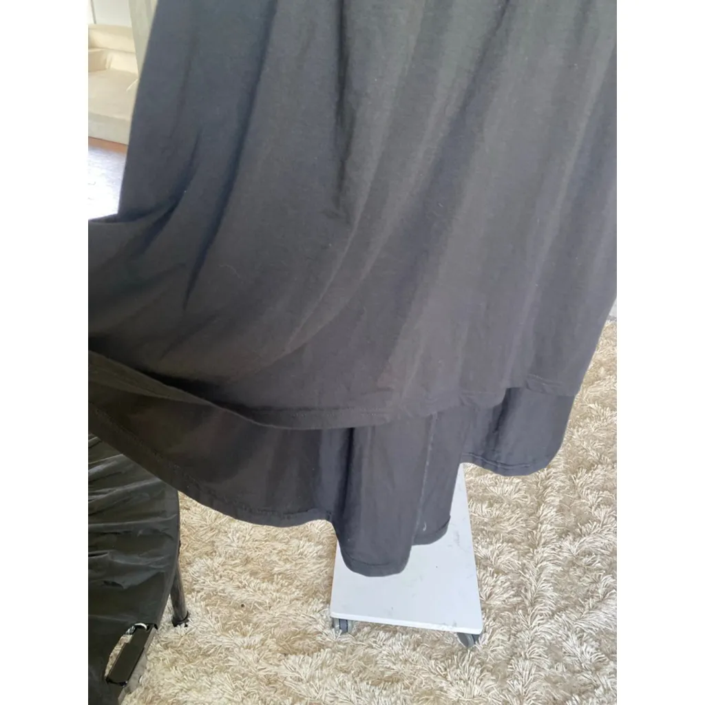 Shein Curve High Low Dress Black Casual Summer Wedding Boho Comfy Feminine Party - Image 4