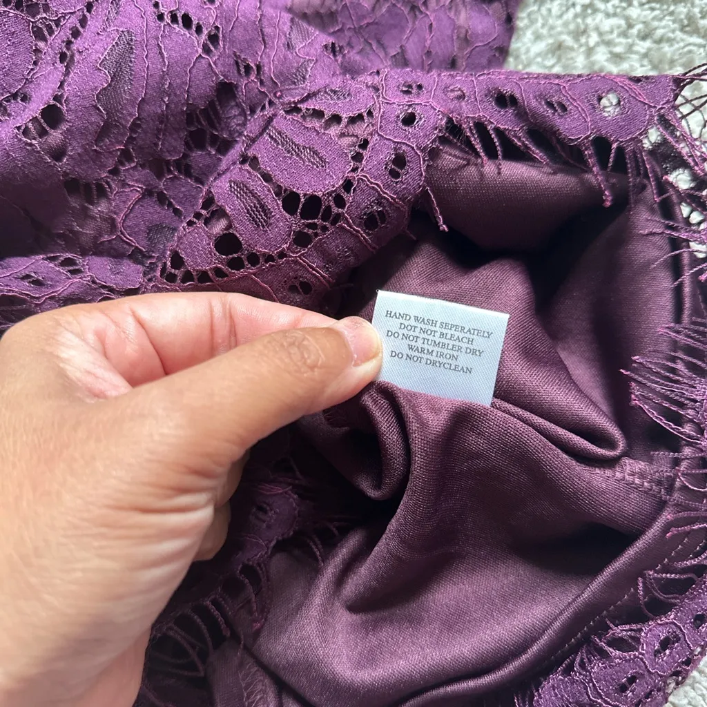 Charlotte Russe Lace Long Sleeve Romper - Image 8