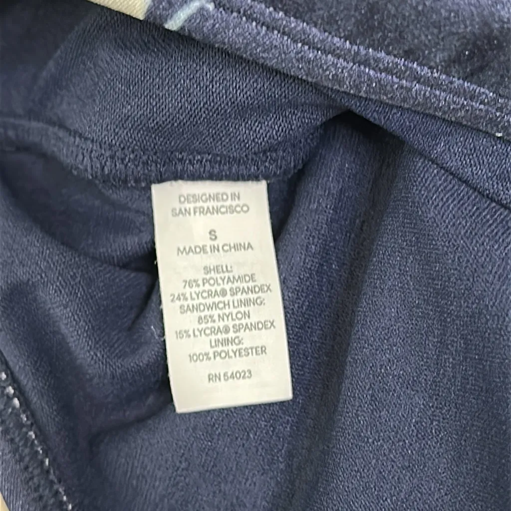 Athleta Aqualuxe Square Neck Plunge One Piece Swimsuit Blue‎ Floral Size Small - Image 14