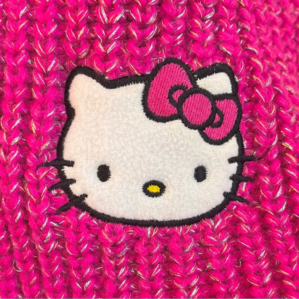 Sanrio Hello Kitty Scarf Hot Pink Sparkle - Image 2
