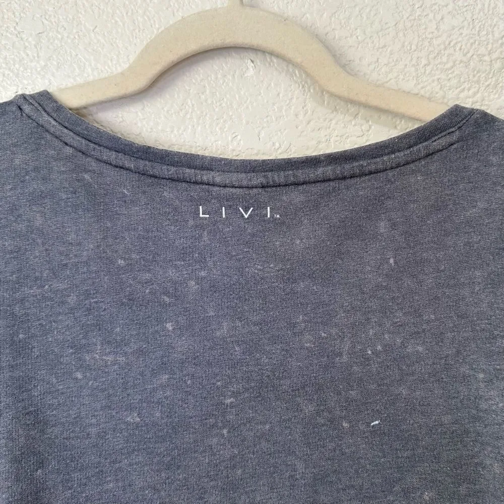 Livi Active âPink is the NewâStrongâ Gray Cold Shoulder Sweatshirt Size 18 - Image 9