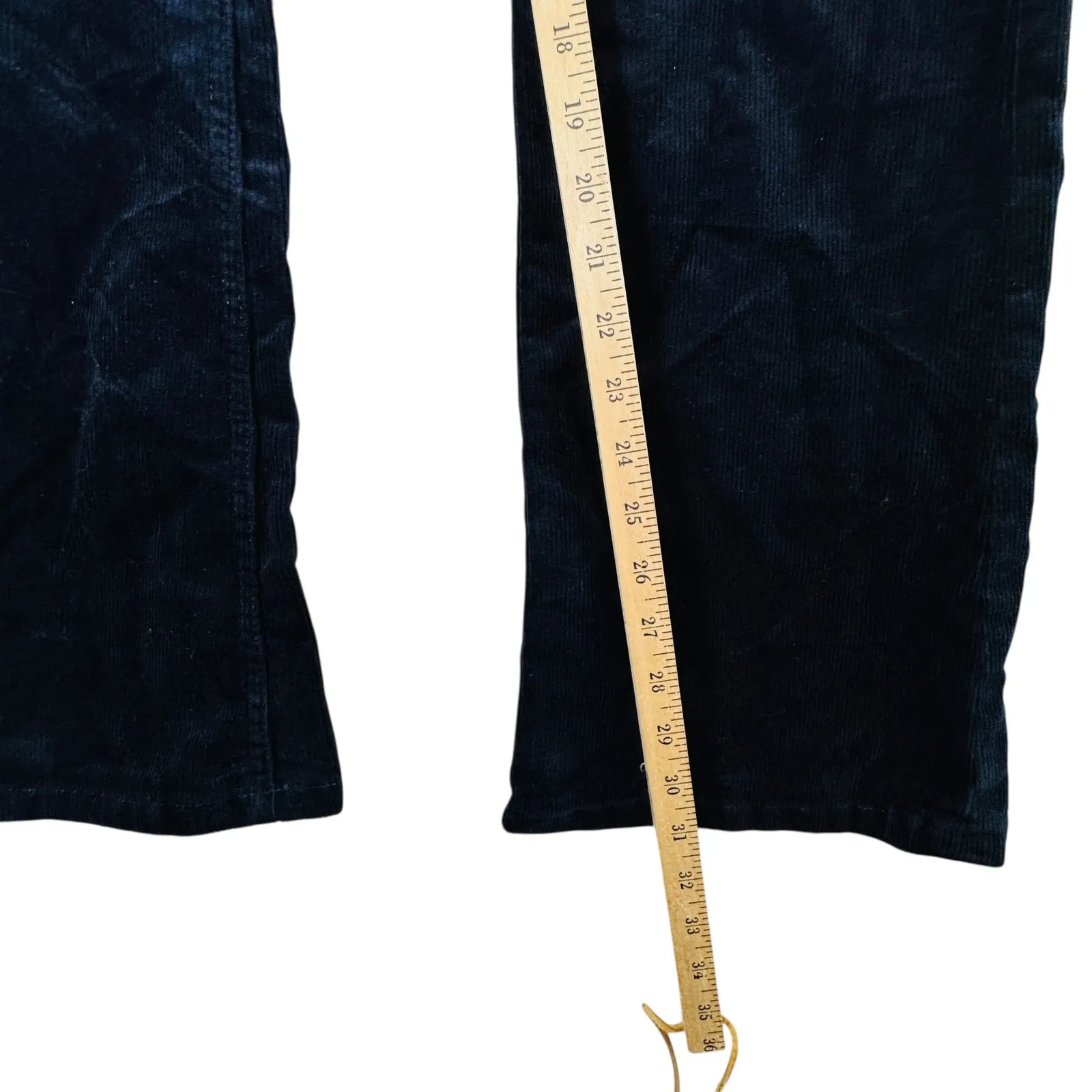 Banana Republic High Rise Flare Corduroy Jeans Navy 25P Petite Retro 70s Fall - Image 7