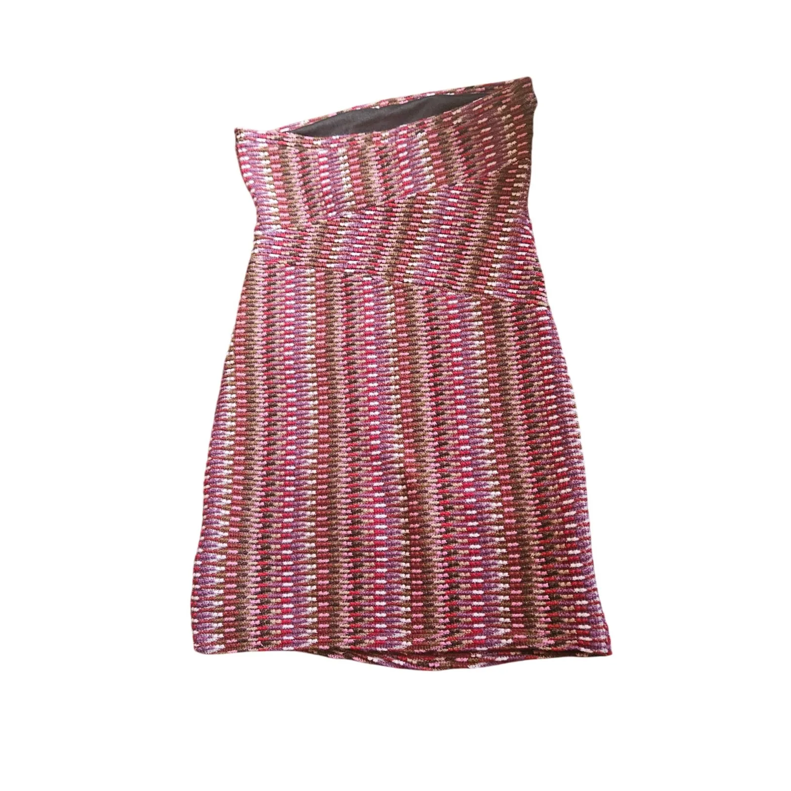 Wow Couture Strapless Mini Dress Purple Pink Textured Party Bodycon‎ - Image 3