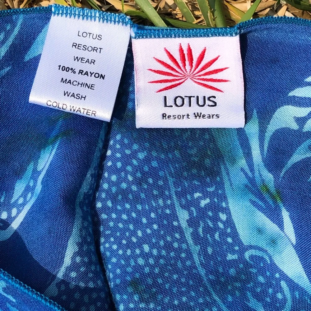 Lotus Resort Wears Blue Swim Wrap 21”x62” Size undefined - Image 2