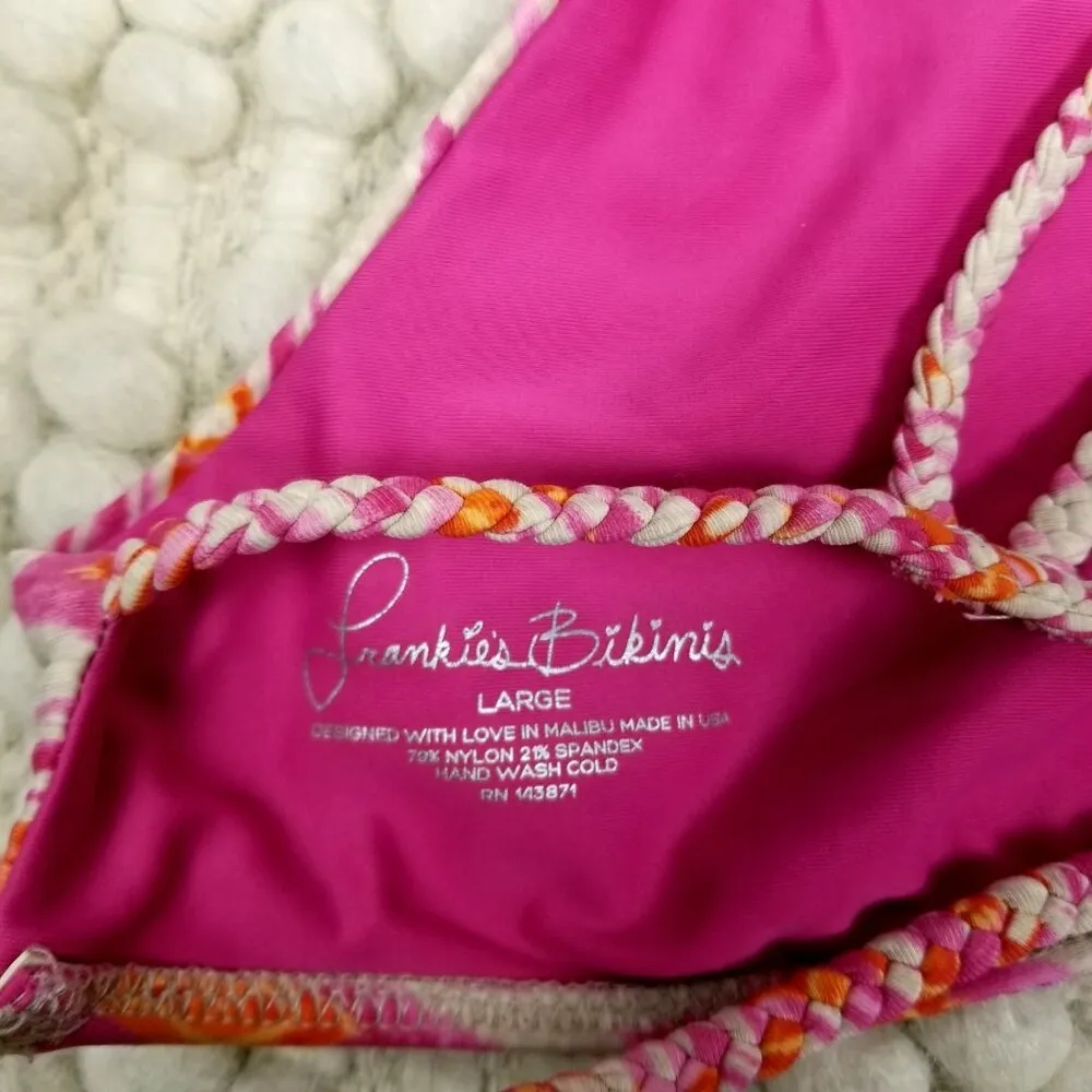 Frankies Bikinis Kaia Set Sherbet Pink Sz Large - Image 11