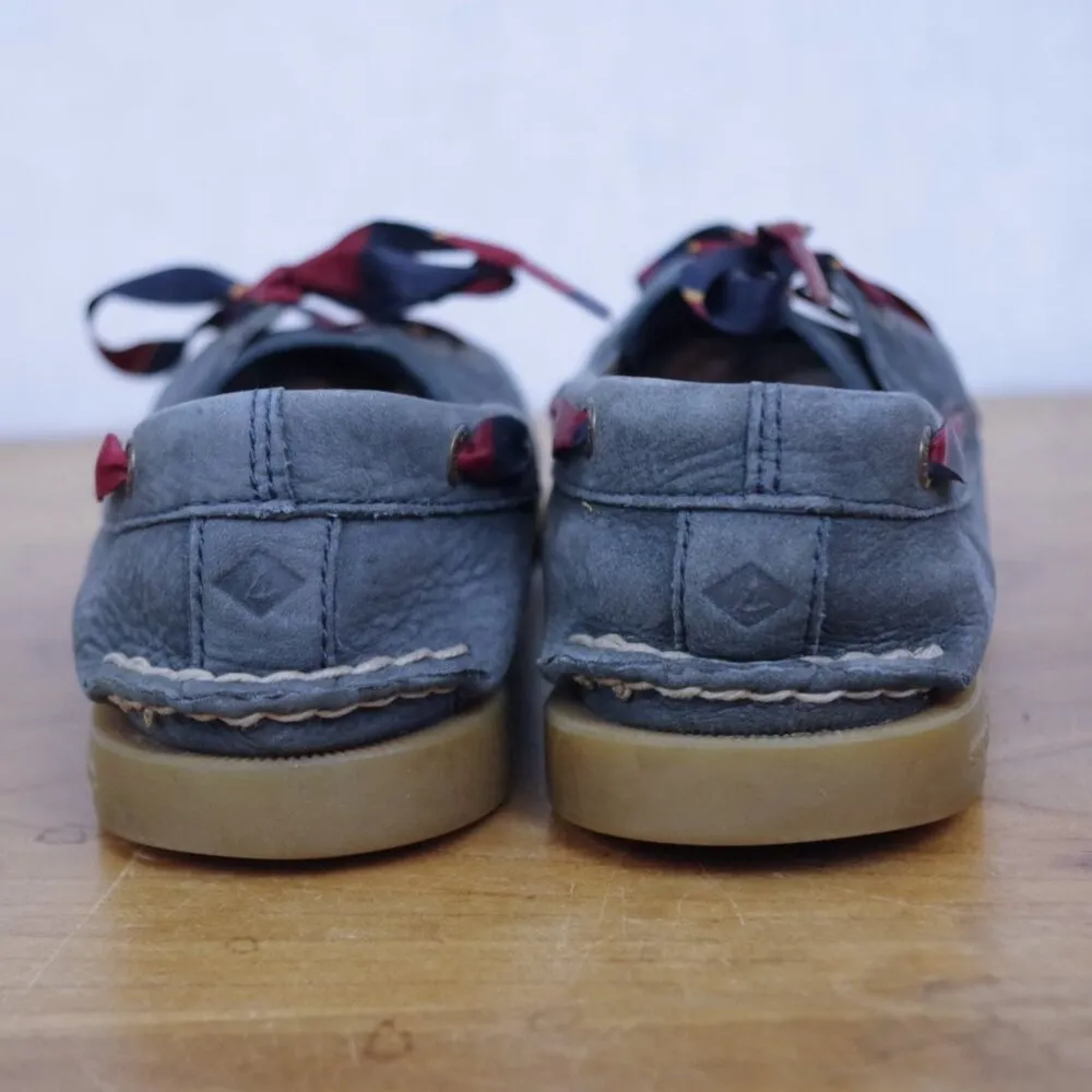 Ladies' Sperry Top-Sider Blue Nubuck Ribbon Lace Boat Shoes 6.5M - Image 7
