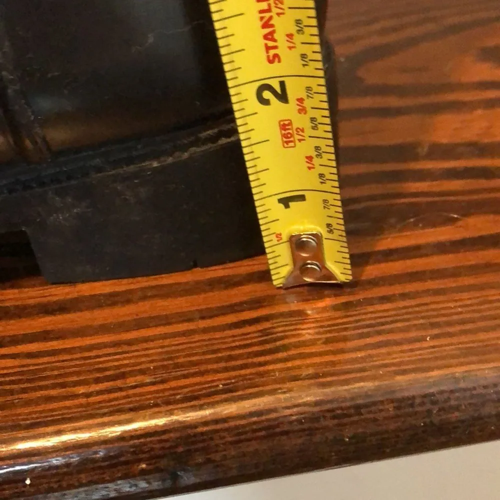 COACH Jacquard Signature C Laced Up Back Bow Heeled Black Rainboots Sz 9 - Image 2