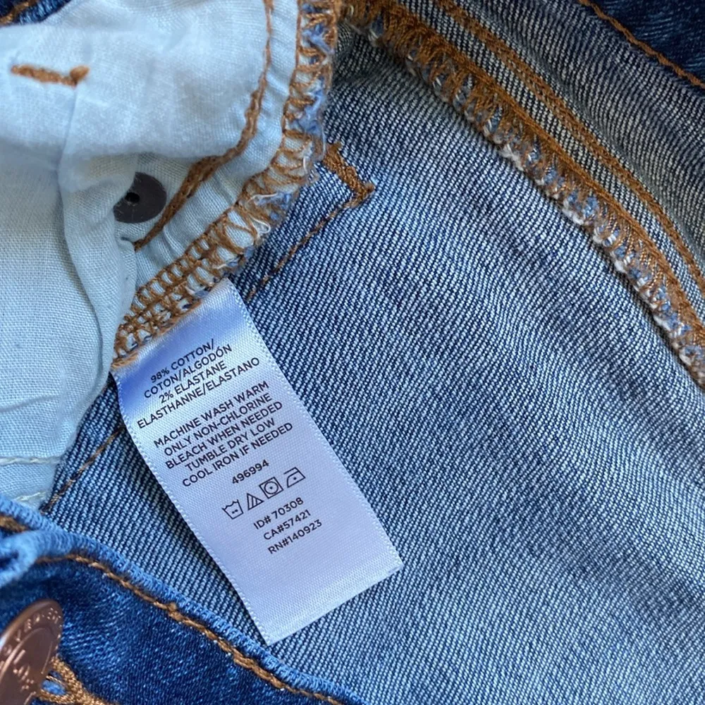 LOFT Dark Blue Denim shorts size 27/4 - Image 5