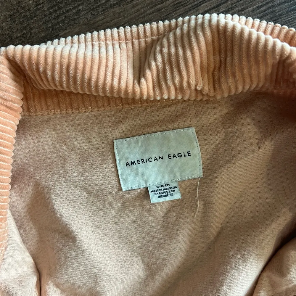 American eagle corduroy peach colored cropped jacket - Image 4