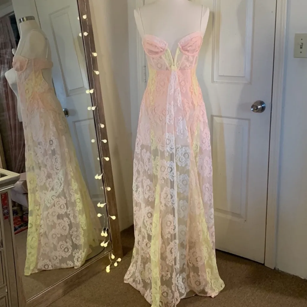 For Love & Lemons Blossom Maxi Dress Free People‎ Small - Image 4