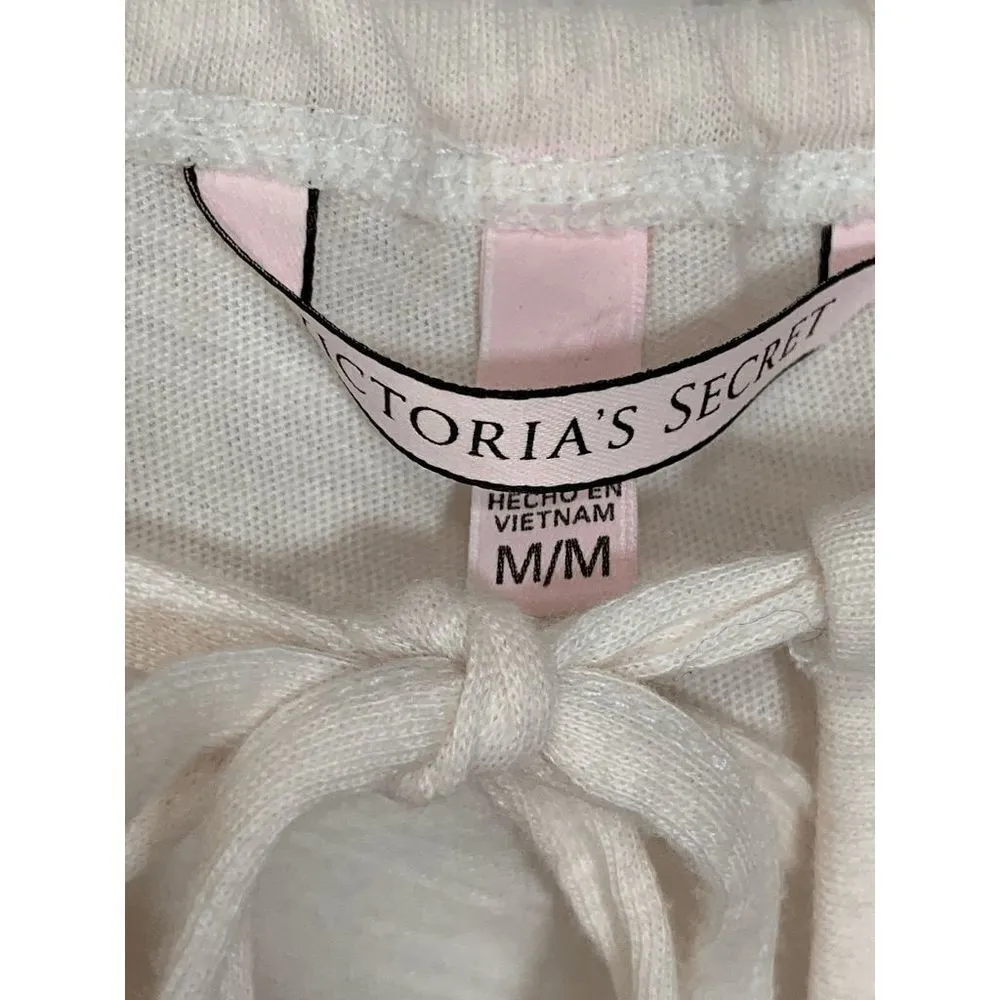 Victoria’s Secret Women’s Tassel Romper Keyhole Spaghetti Strap Cream Medium - Image 6