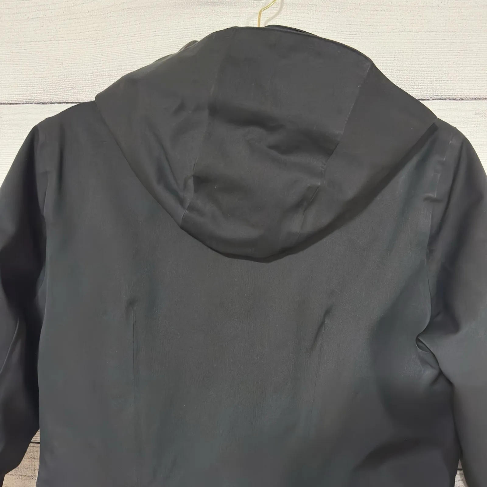 Patagonia Duete Down Parka Jacket Black H2NO Waterproof Hooded Womens Sz Medium - Image 7