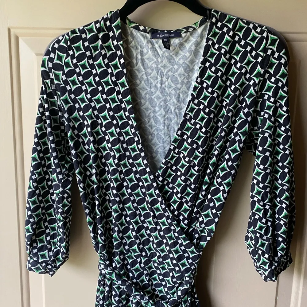 Pm Anne Klein wrap dress - Image 3