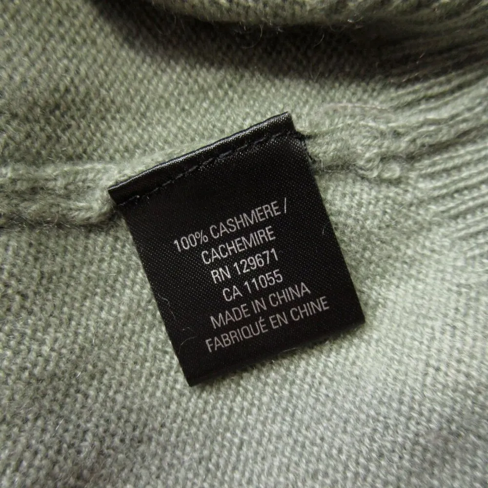 NWT 360Cashmere Wayne Pocket Crewneck Sweater in Sage Green Cashmere Pullover L - Image 4