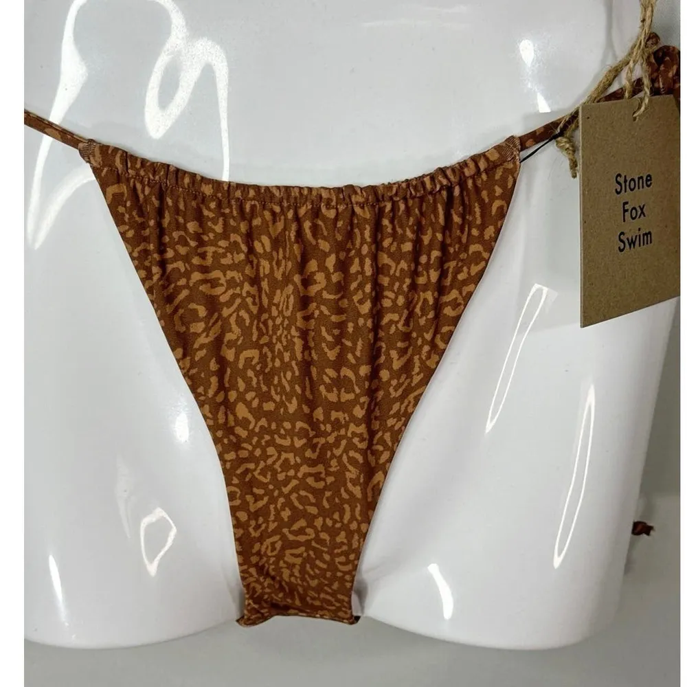 Stone Fox SWIM LELE TOP & RIVER BOTTOM TWO PIECES SET in WILD CAT MEDIUM NWT - Image 8