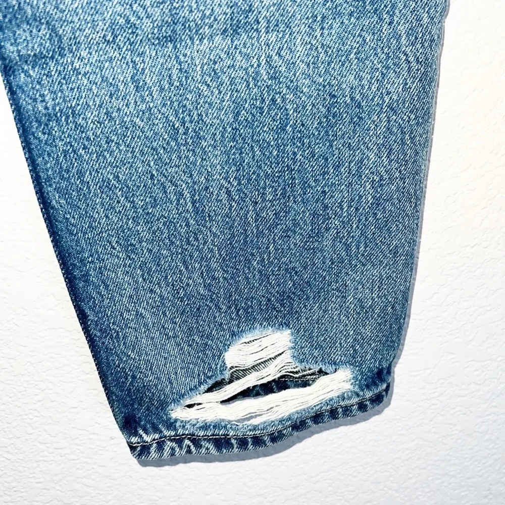 Gap Denim Cheeky Straight Destressed Destroyed Button Fly Jeans - Image 11