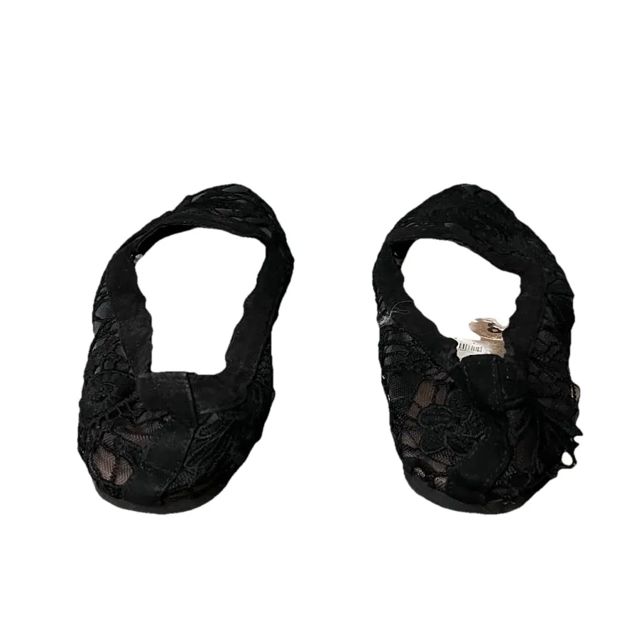 Seychelles Black Lace Mesh Ballet Flats Women’s 8 Goth Fairy Grunge Preppy - Image 5