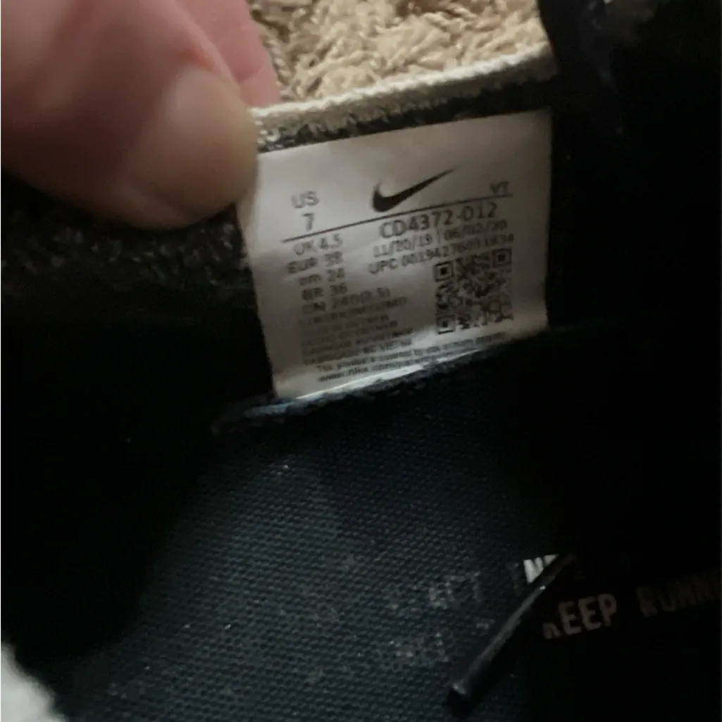 Nike React Infinity Run Flyknit Black and White Athletic Shoes - Image 2