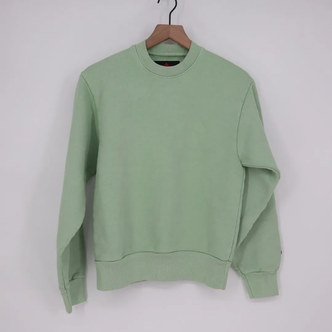 American Giant Unisex Crewneck Sweatshirt Basic Pullover XS Made in USA Green - Image 2