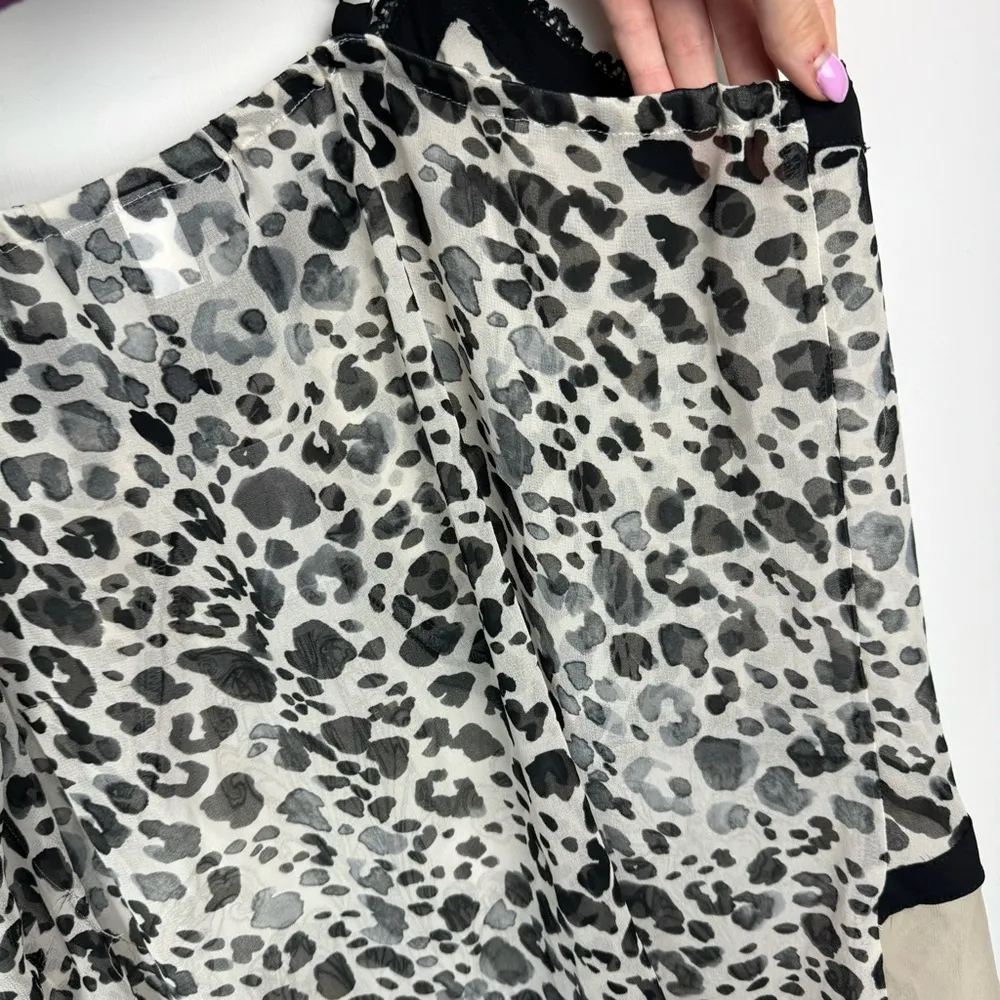 NWT Lane Bryant Womens Sleepwear Lingerie Tank Top Sz 22 Semi Sheer Animal Print - Image 8