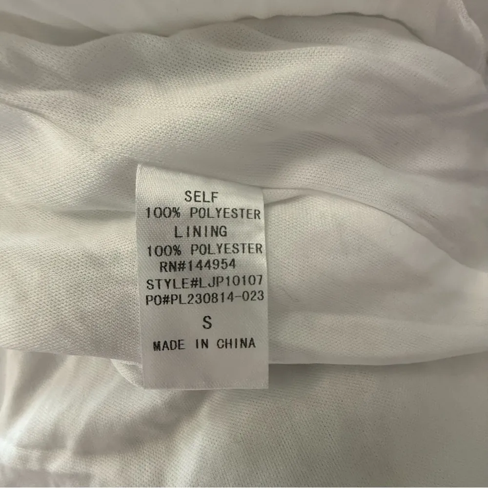 Nichole Lynel All Over Sequin‎ Jumpsuit Size Small NWT White - Image 6