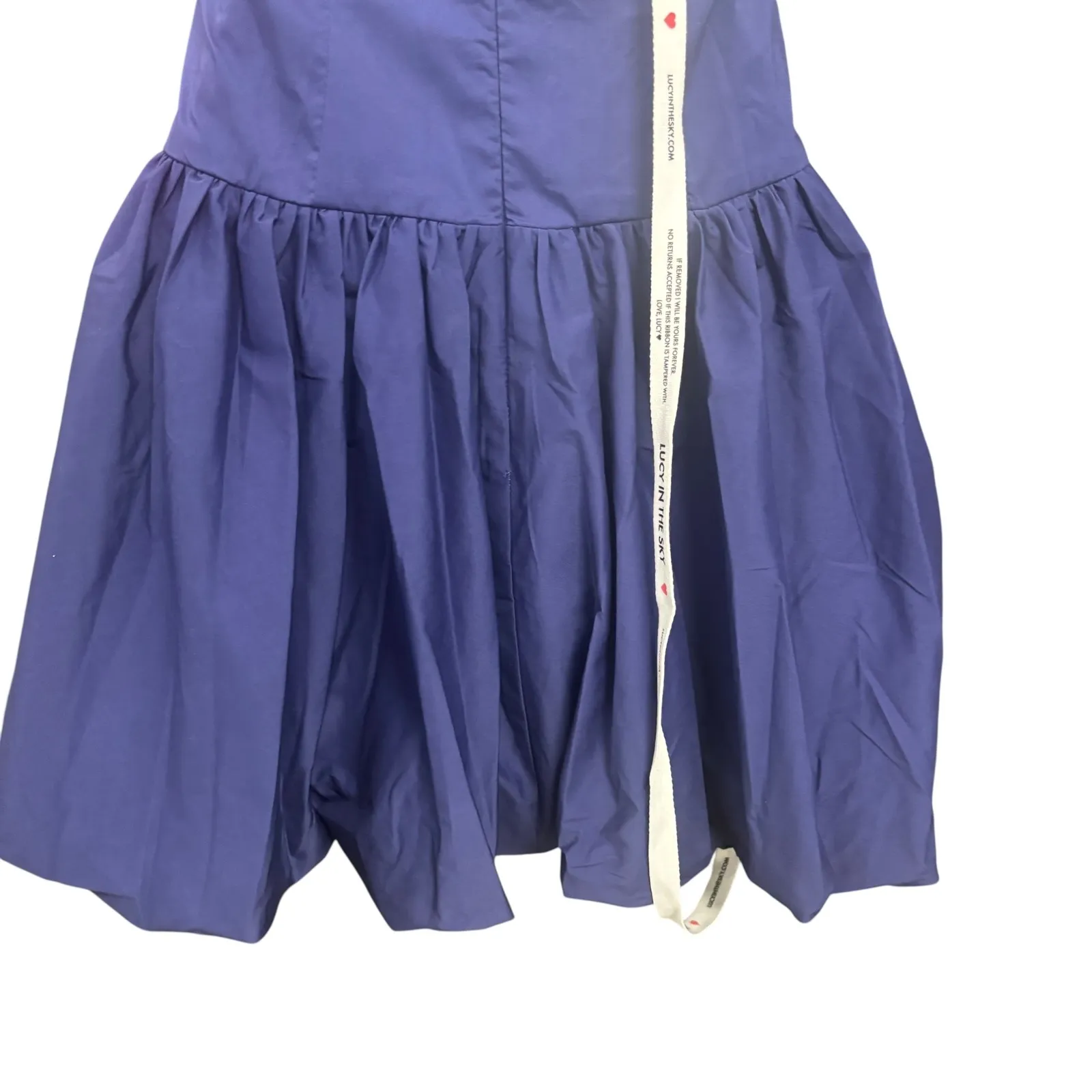 Lucy In The Sky Blue Strapless‎ Mini Bubble Dress Party Homecoming Sz Medium - Image 9