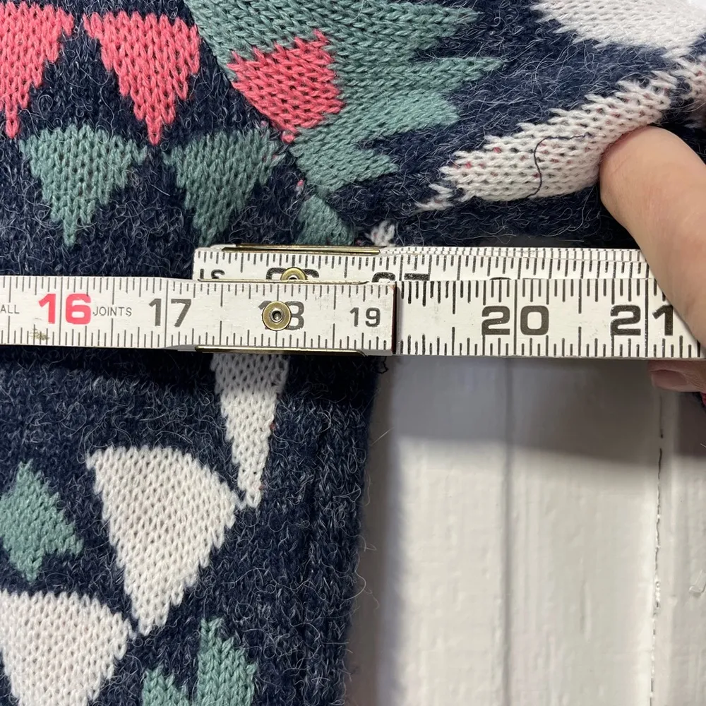 Aztec southwestern style button down fringe cardigan Size M - Image 6