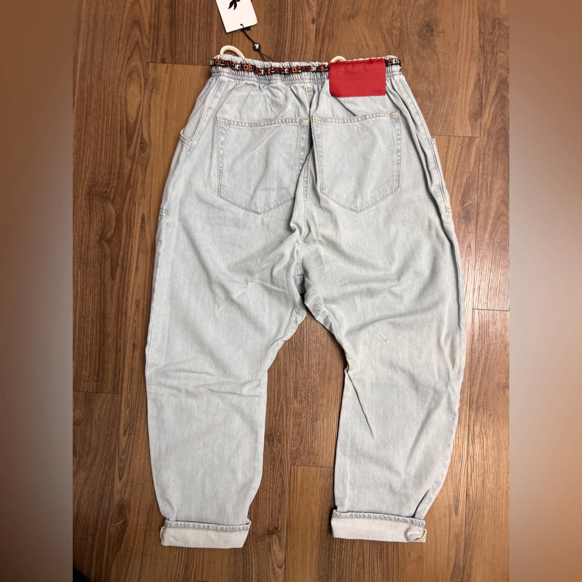 One Teaspoon Shabby Kingpins Boyfriend Jeans Womens Baggy Relaxed Festival Pants - Image 9